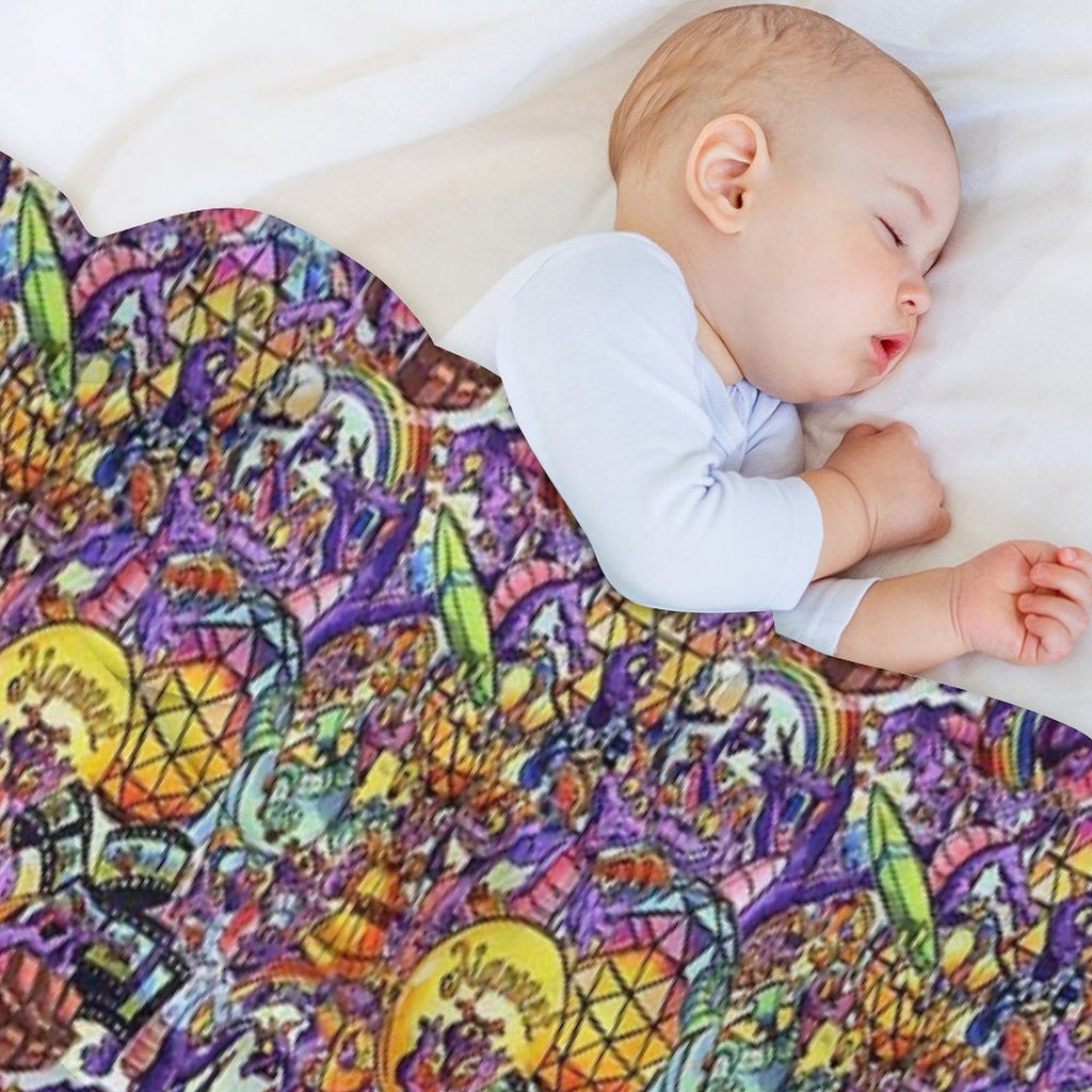 THE ORIGINAL Figment Collage Plush Throw Blanket