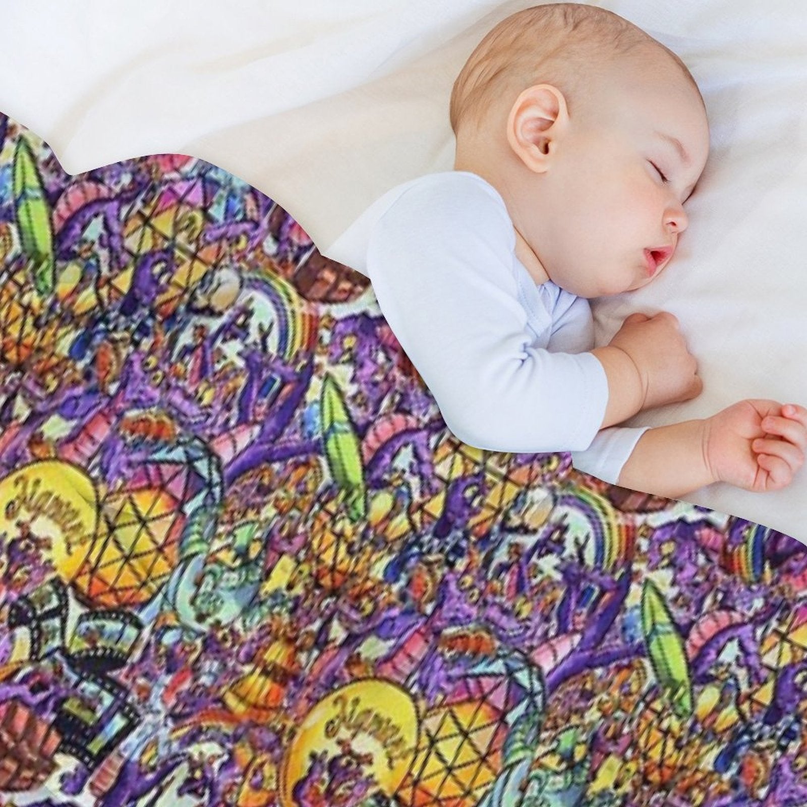 THE ORIGINAL Figment Collage Plush Throw Blanket