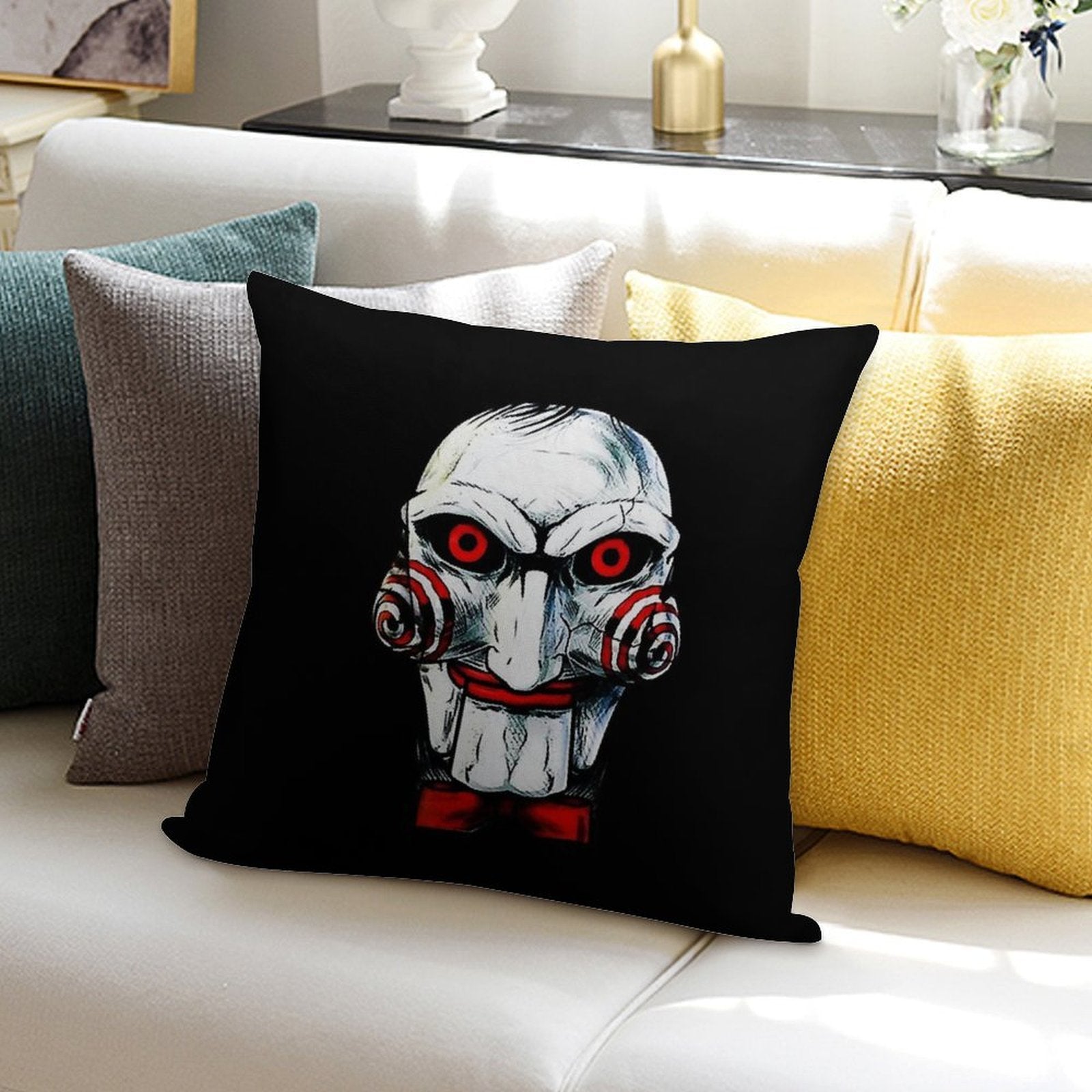 Saw- Billy T-Shirt Soft Luxury Feel Throw Pillow
