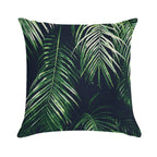 Tropical Palm Leaves Soft Easy Maintenance Throw Pillow