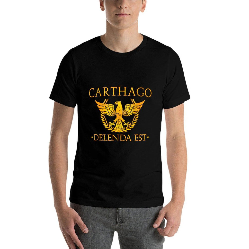 Carthago Delenda Est T-shirt Carthage Must Be Destroyed  Cotton T-Shirt
