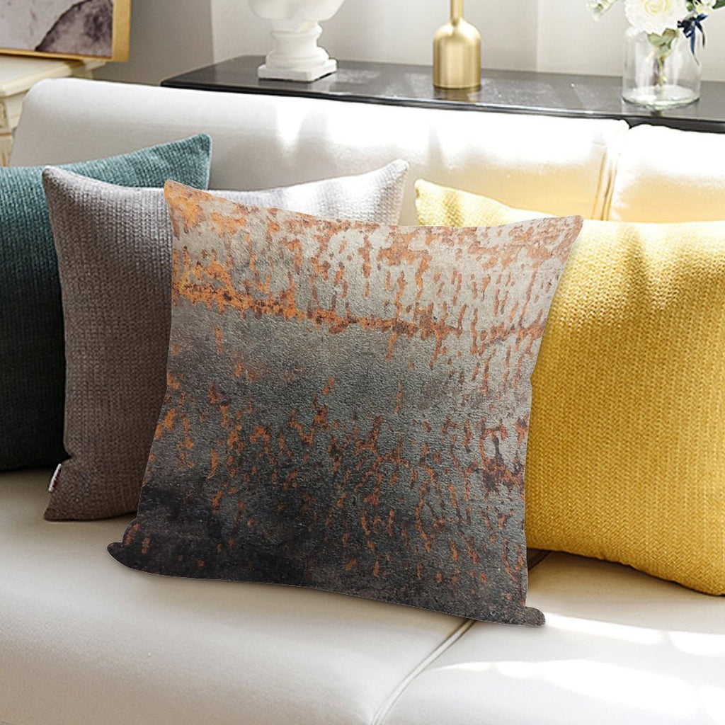 Light Rust Soft Reinforced Edging Throw Pillow
