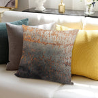 Light Rust Soft Reinforced Edging Throw Pillow