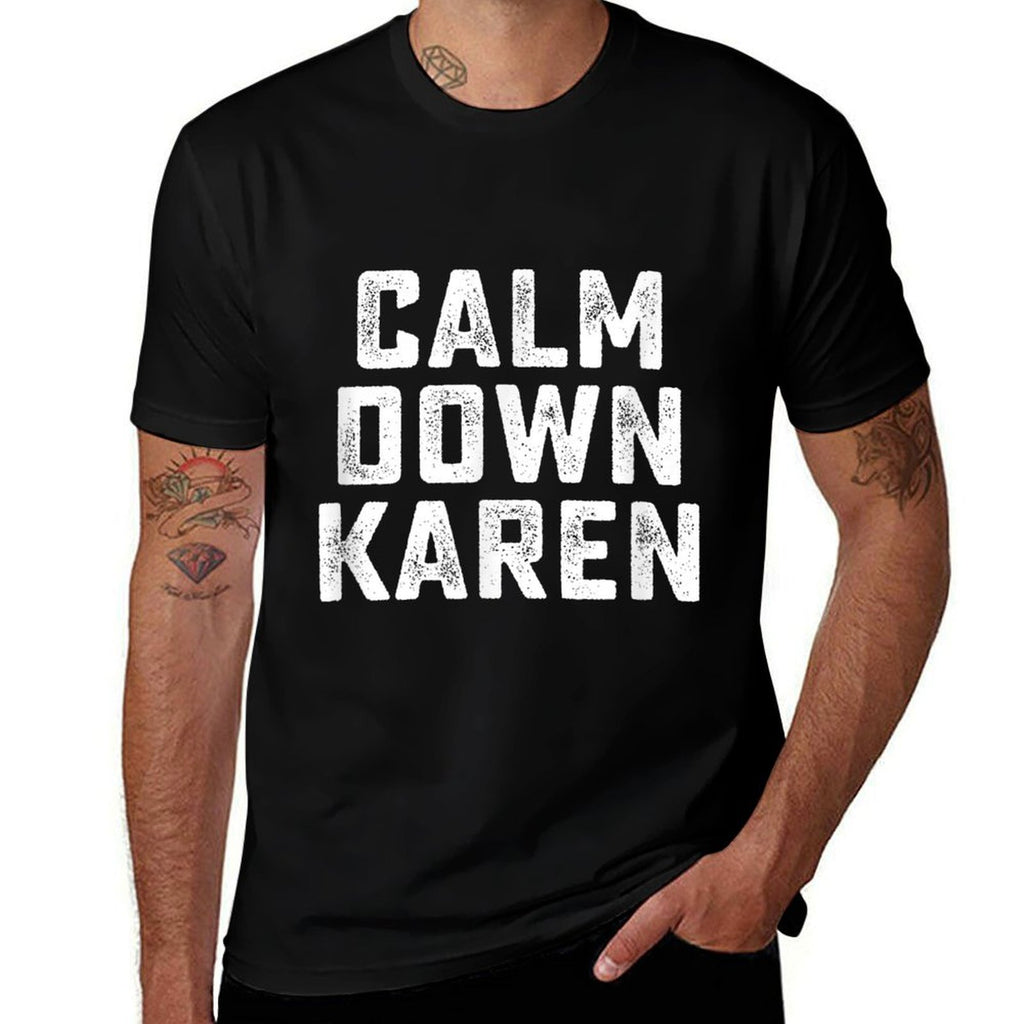 Calm Down Karen Meme  Vintage-inspired T-Shirt