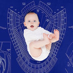 Dodger Stadium (White Stencil-No Background) Travel-friendly Throw Blanket