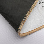 Be Flexible Kawaii Cat MinimalistSimple Art  Dirt-Trapping Bath Mat