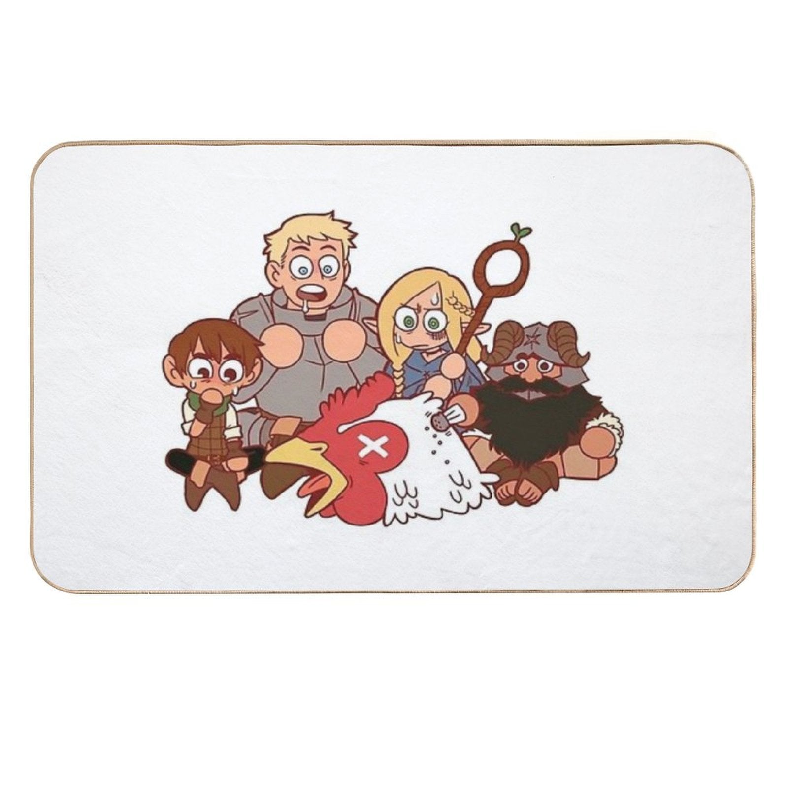 Dungeon Meshi Let's Eat  Anti-Trip Bath Mat