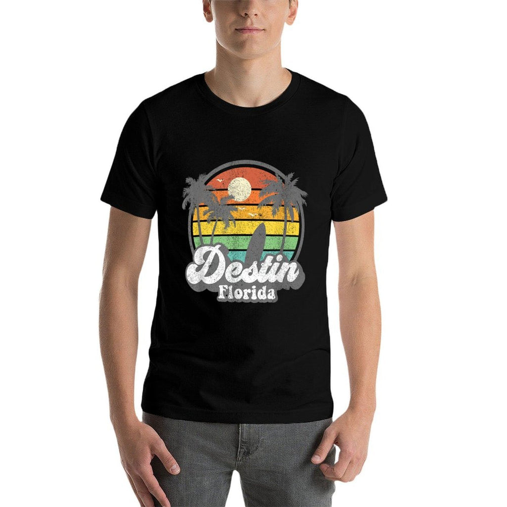 Vintage Destin Florida Beach Surfing Retro 70s Surf Gift Comfortable T-Shirt