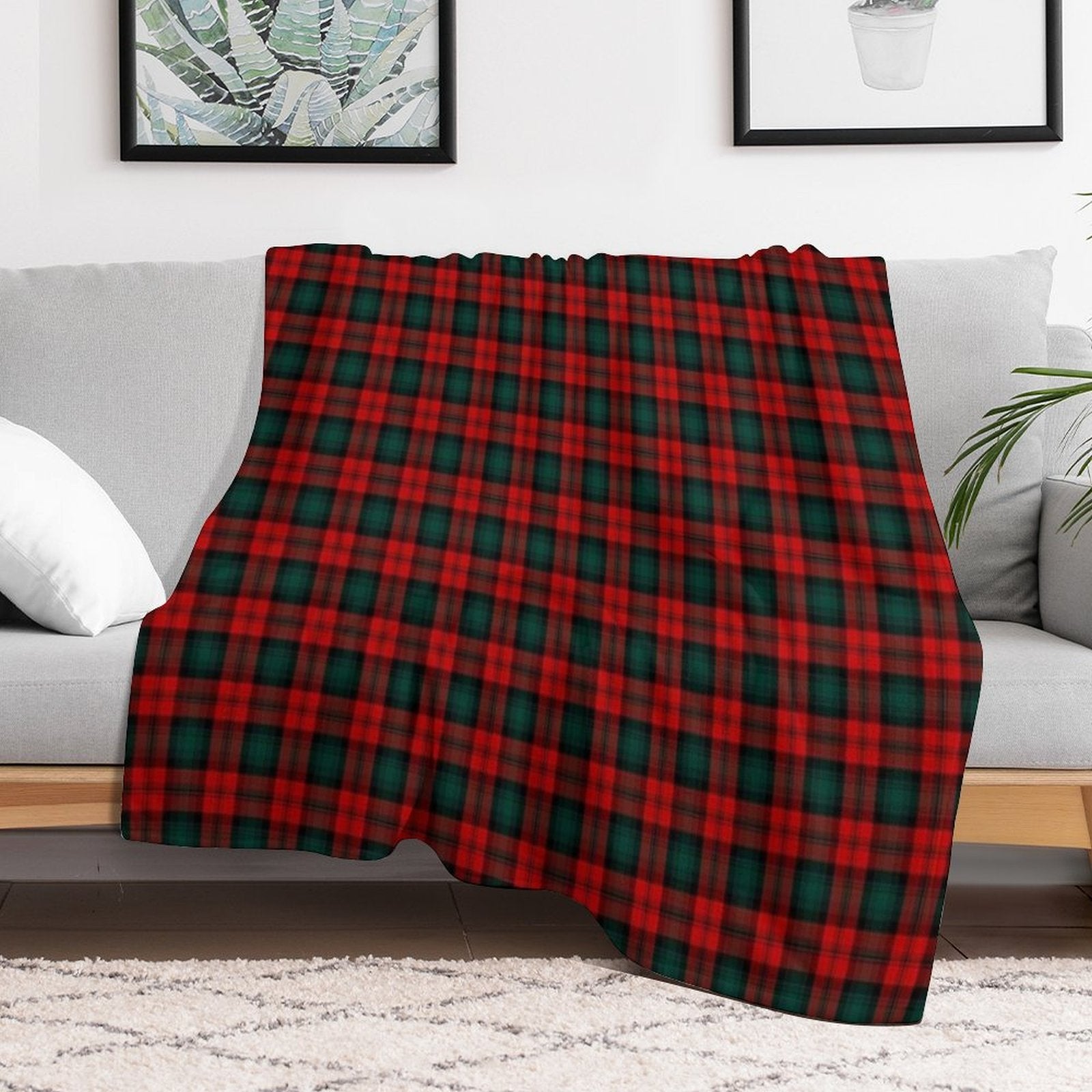 Clan Kerr Tartan All-season Throw Blanket