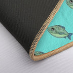 Blue Fishy  Odorless Bath Mat