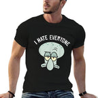 SpongeBob SquarePants Squidward I Hate Everyone  Classic T-Shirt