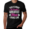 This Is What Worlds Greatest Mom Looks Like Mothers Day  Oversized Silhouette T-Shirt