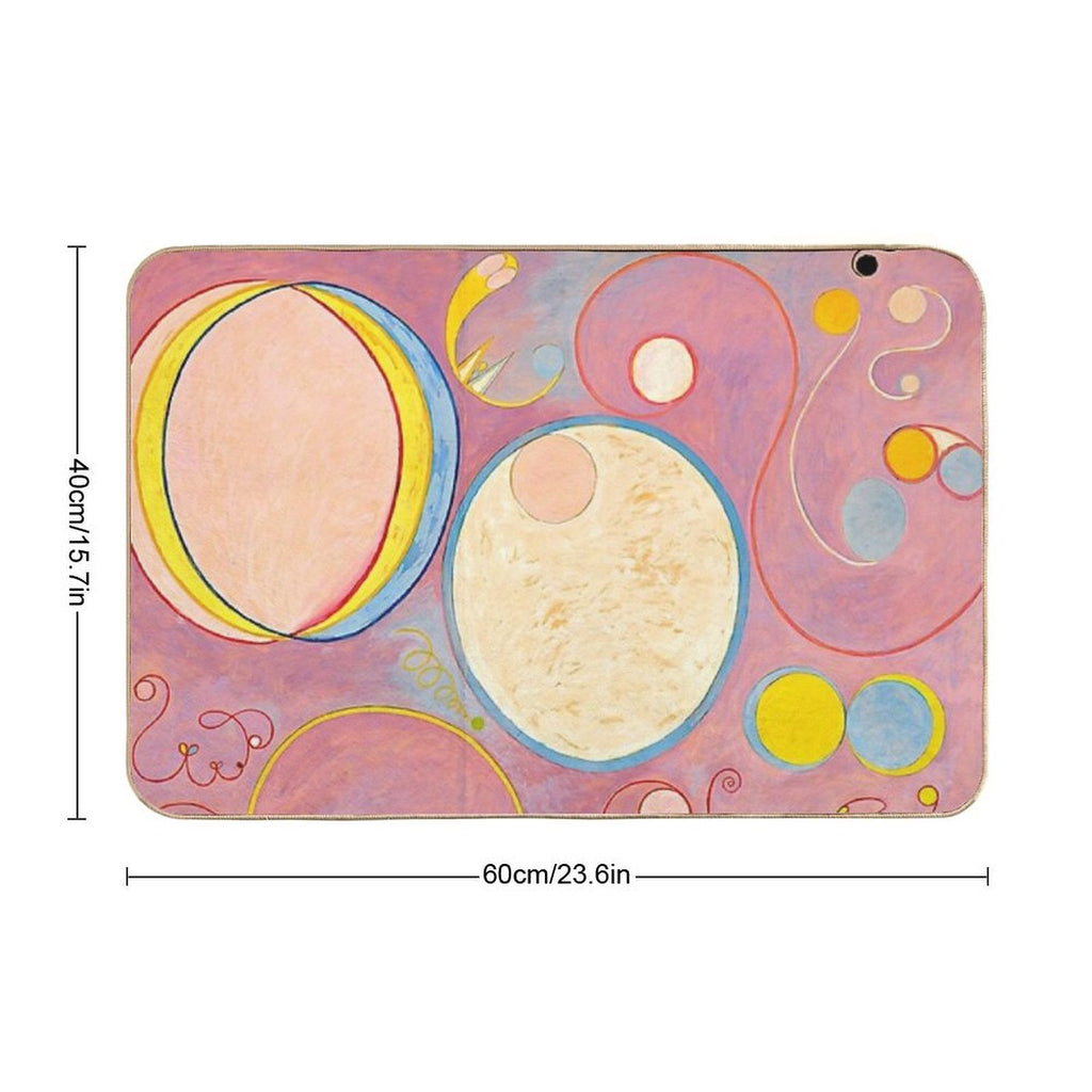 The Ten Largest No. 8 Adulthood - Hilma Af Klint  Rapid-Drying Bath Mat