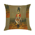 Hare And Fox Cavalry Soft Home Decor Throw Pillow