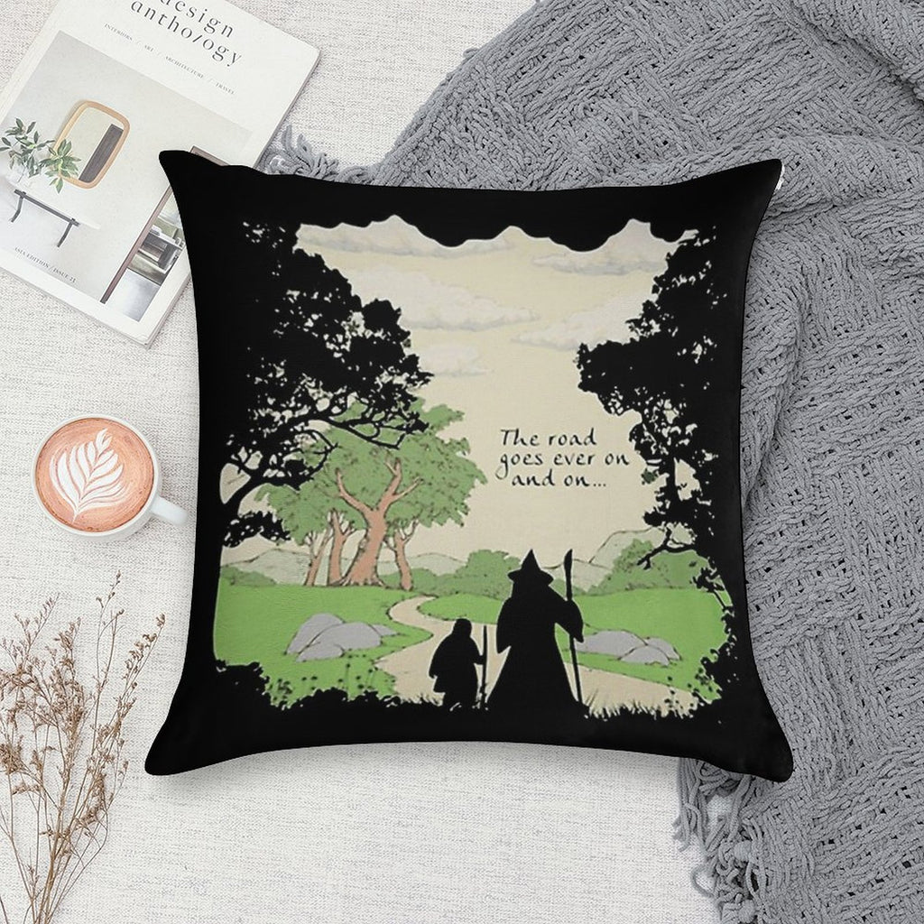 The Road Goes Soft Skin-Friendly Throw Pillow