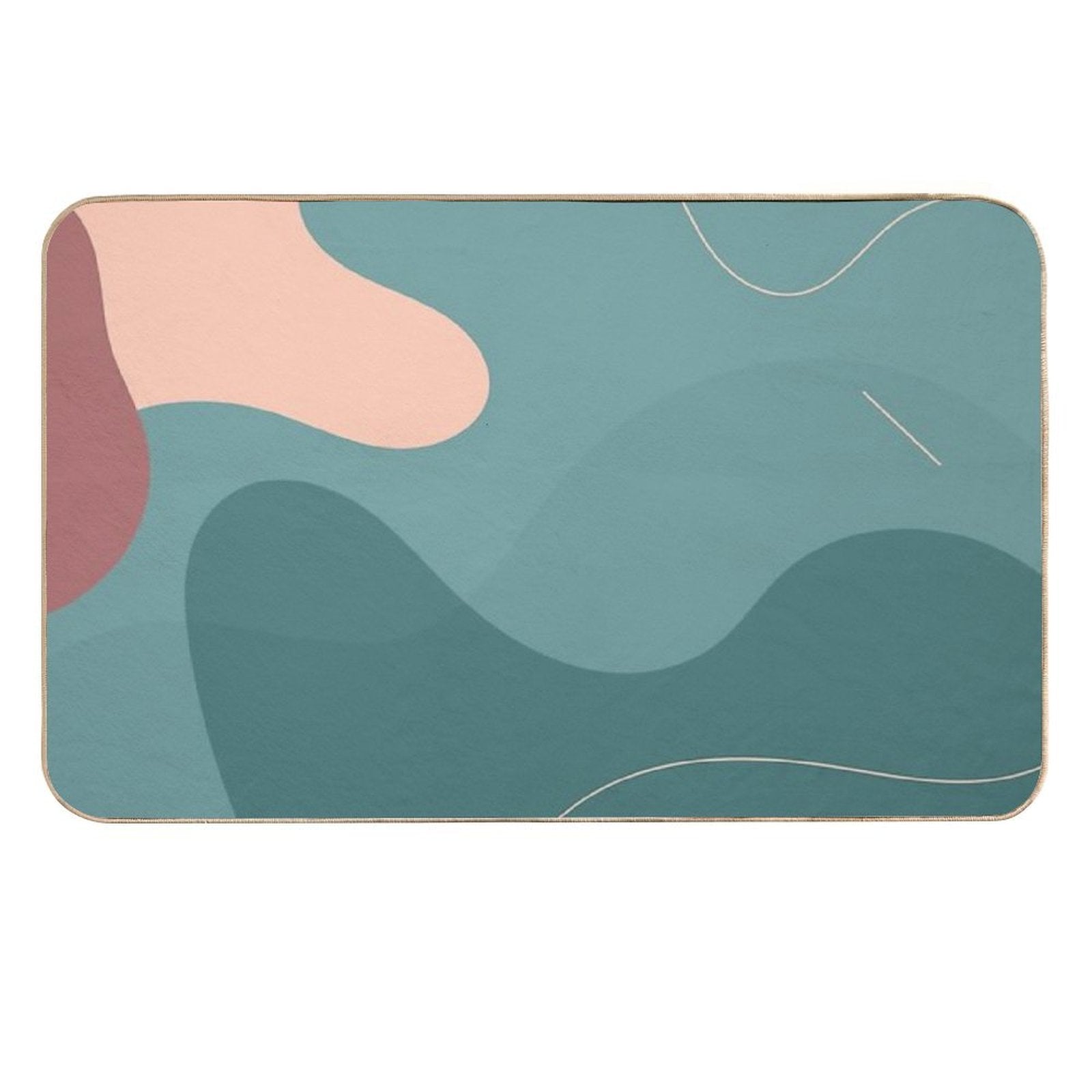 Abstract Waves  Toxin-Free Bath Mat
