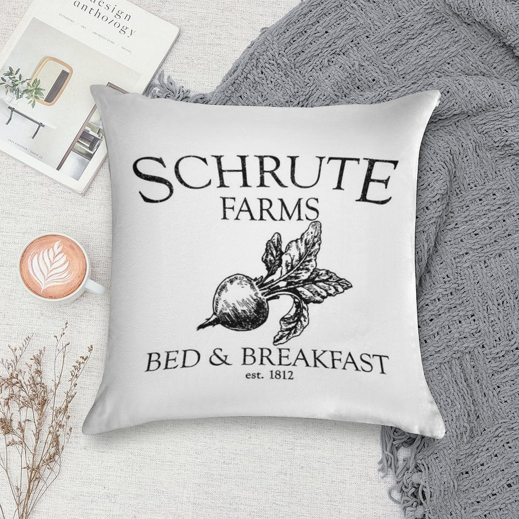 Schrute Farms Funny Office Soft Style Accent Throw Pillow