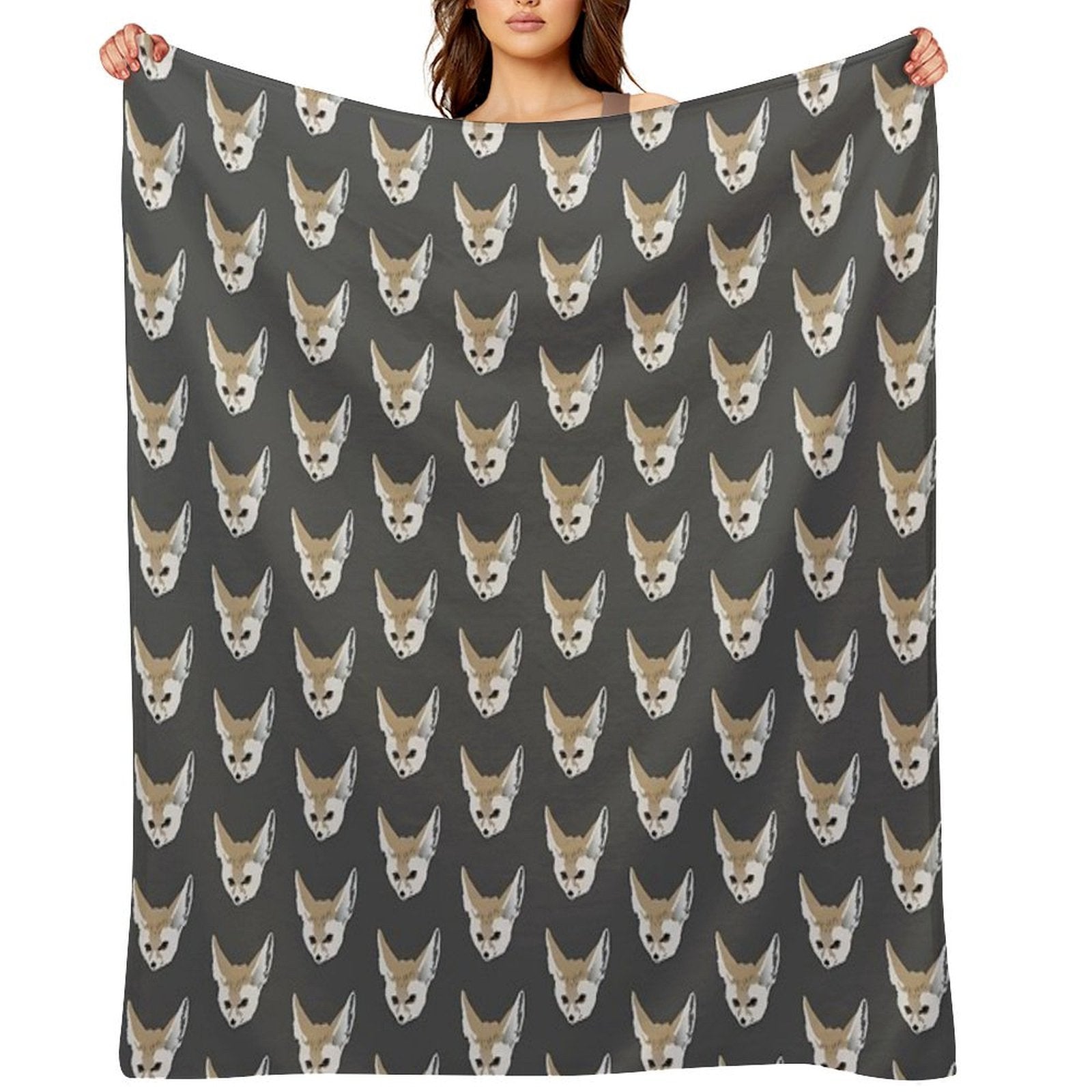 Fennec Fox Travel-friendly Throw Blanket