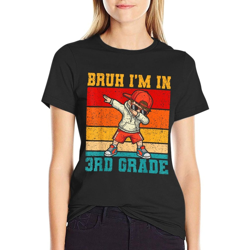 Bruh Im In 3rd Grade Dabbing Boy First Day Of Third Grade  Quick-drying T-Shirt