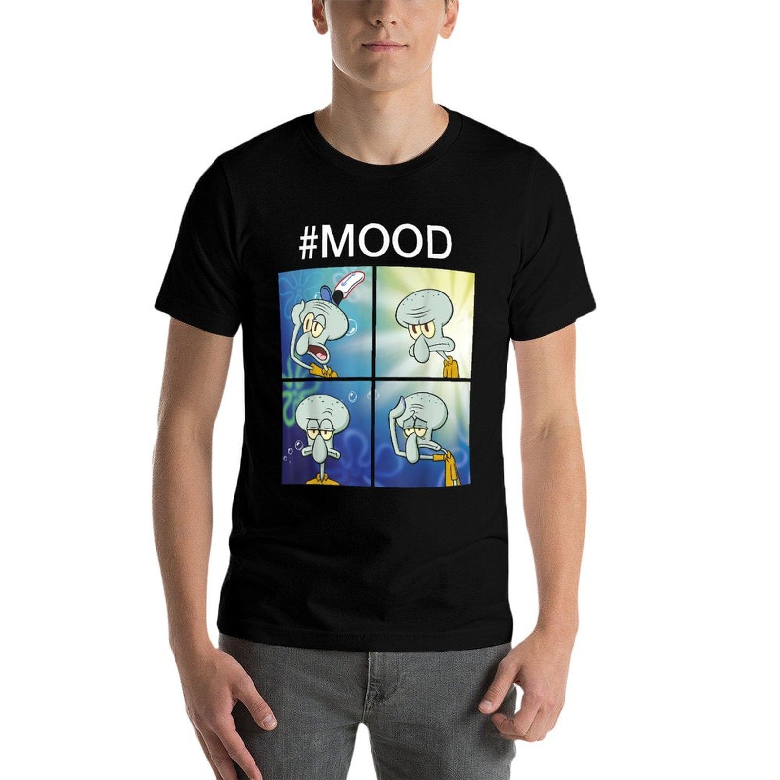 SpongeBob SquarePants Squidward Mood Meme  Quick-drying T-Shirt