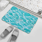 Abstract Water  Repositionable Bath Mat