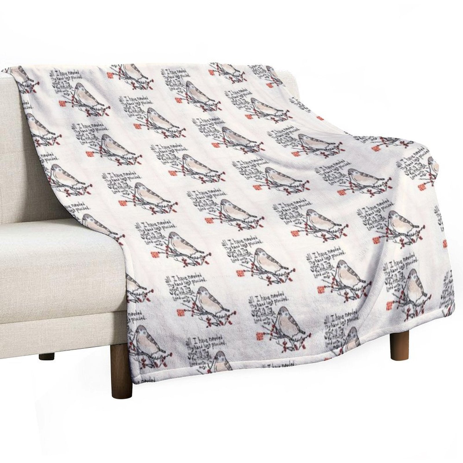 Great Is Thy Faithfulness Sustainable Throw Blanket