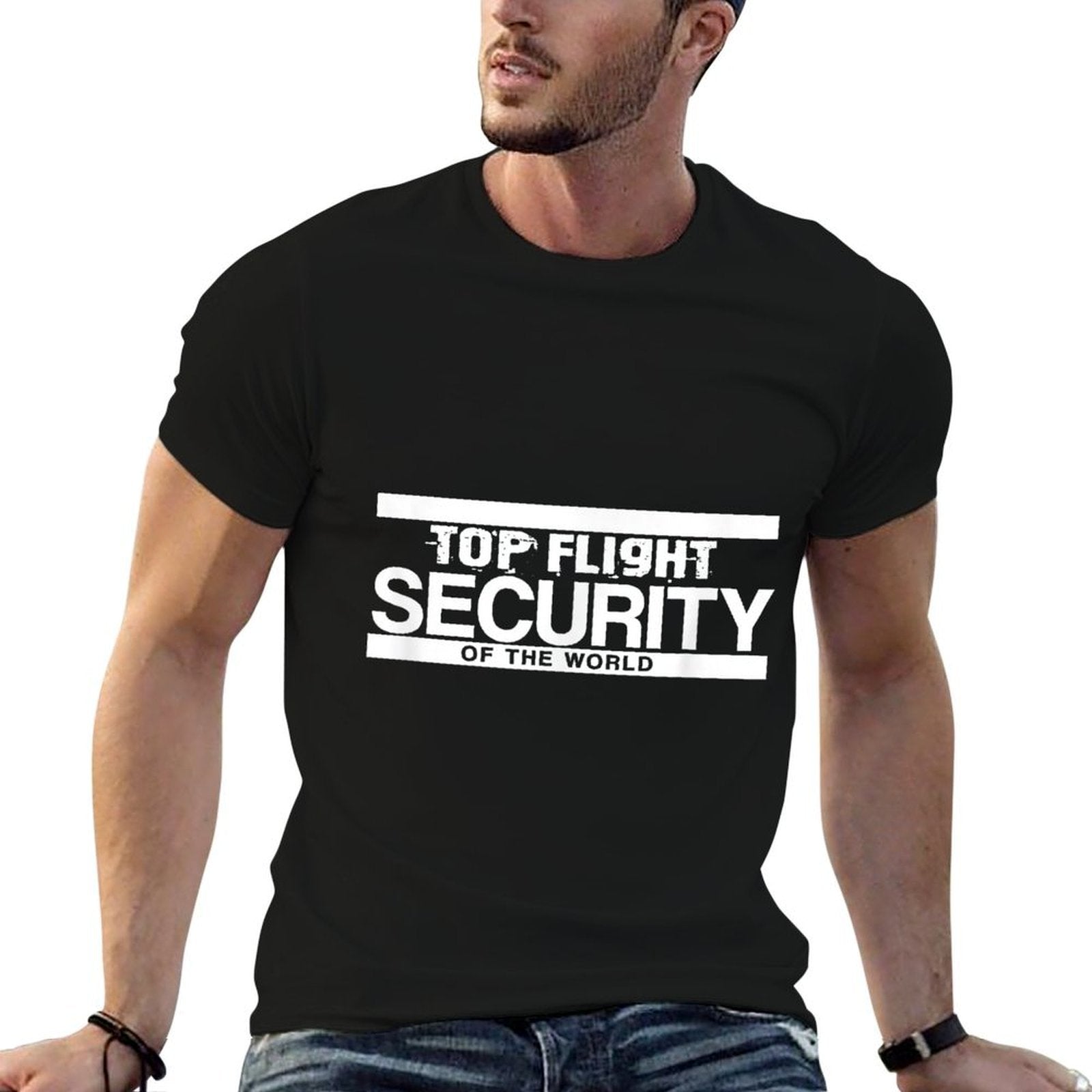 Top Flight Security - Funny Friday  Rolled Sleeves T-Shirt