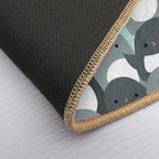 Cute Penguin Crowd  Easy To Clean Bath Mat