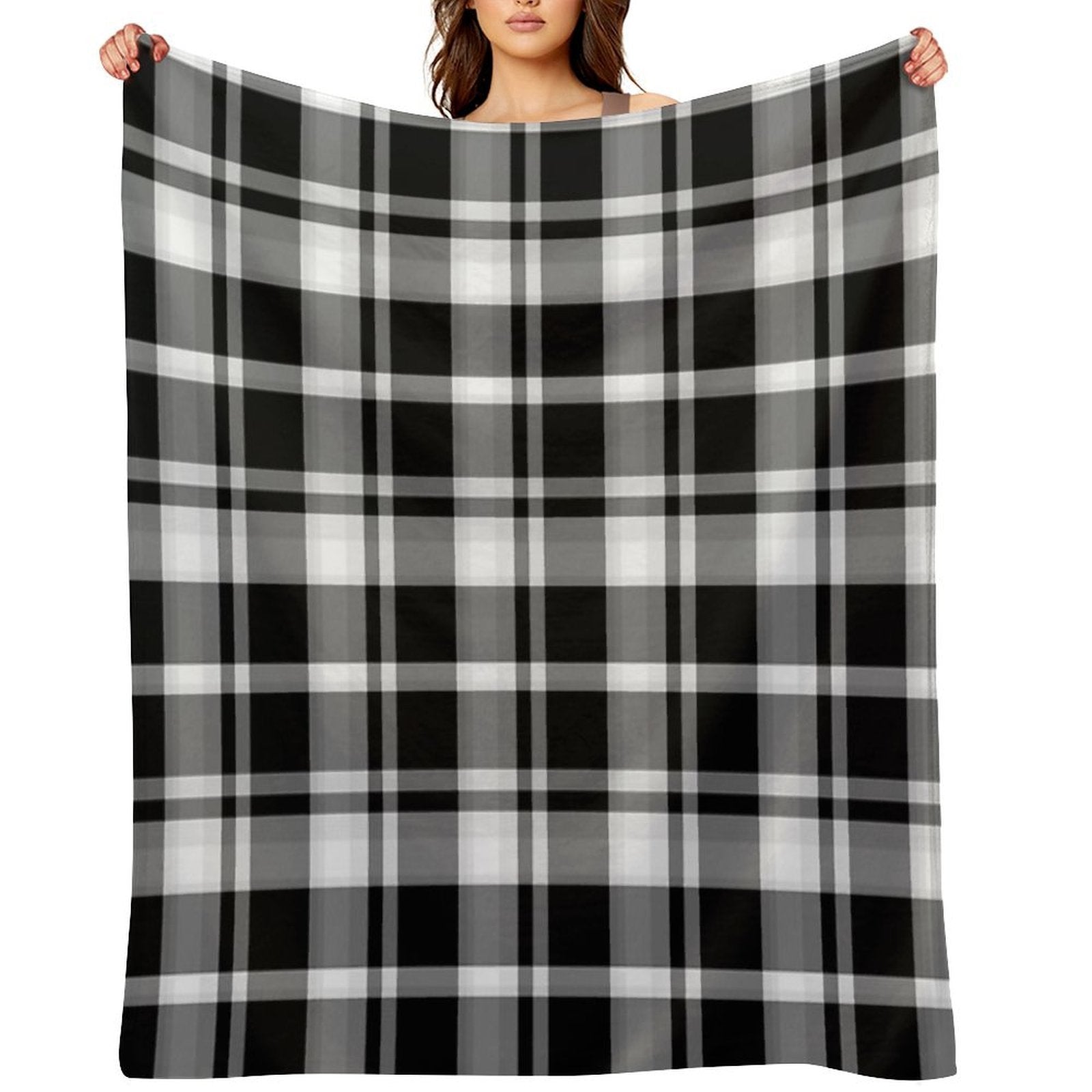 Plaid Machine-washable Throw Blanket
