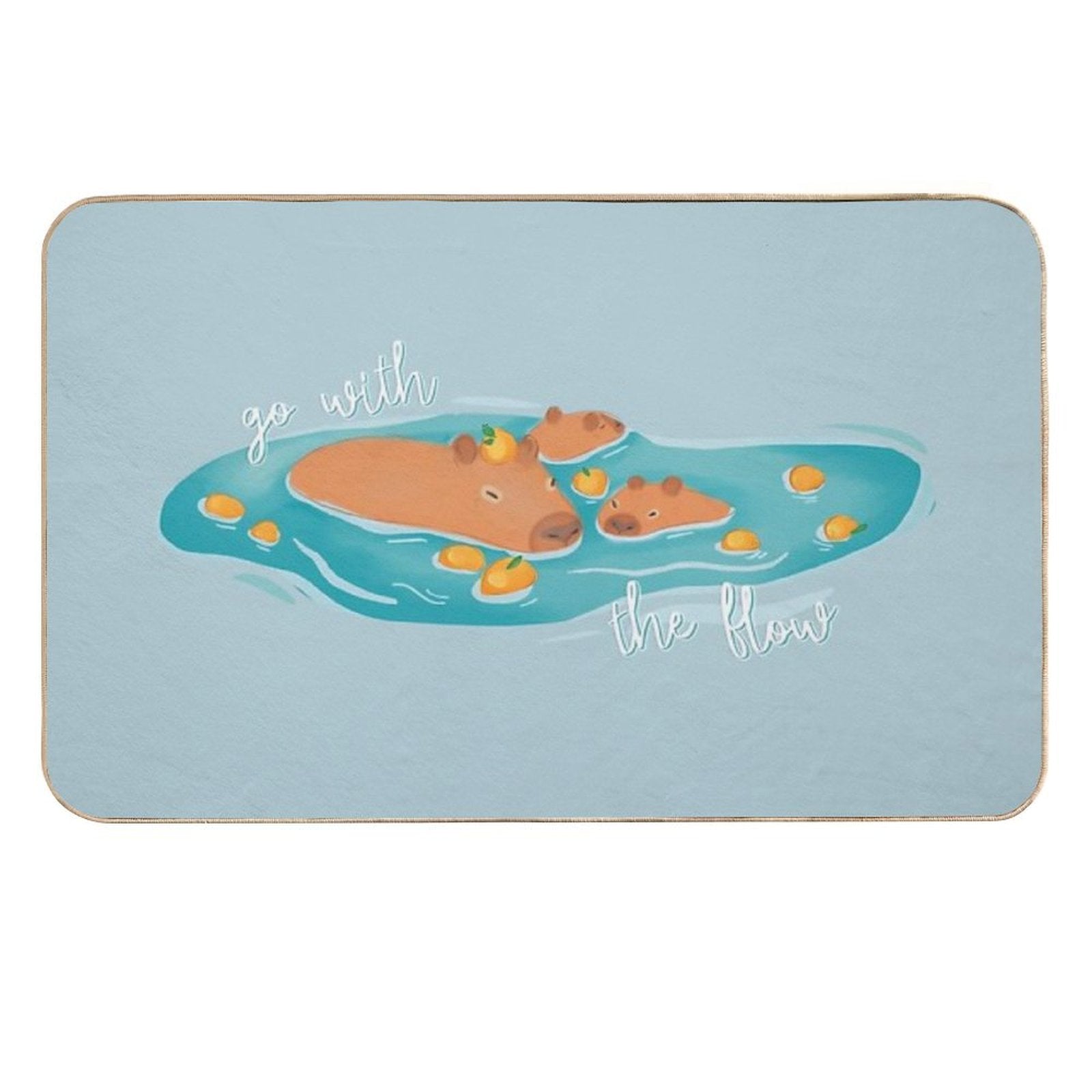 Capybaras  Non-Slip Bath Mat