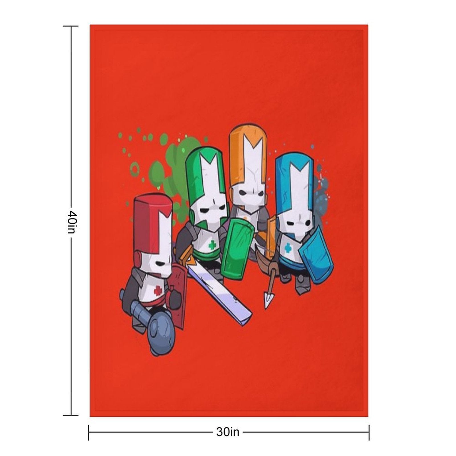 Castle Crashers Velvety-soft Throw Blanket