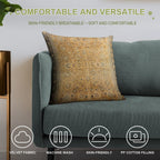 Antique Persian Tabriz Rug Print Soft High-Density Material Throw Pillow