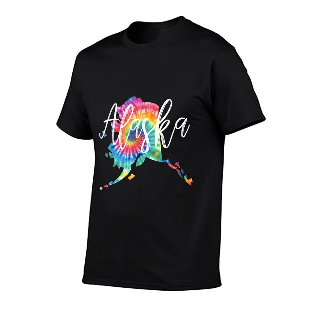 Alaska Tie Dye  Rolled Sleeves T-Shirt