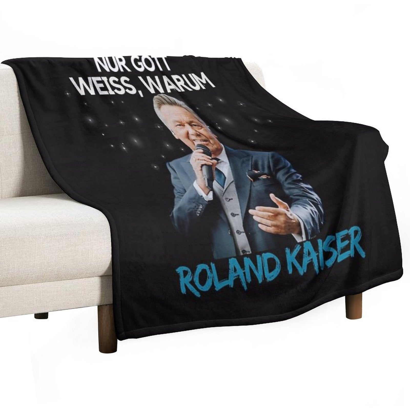 Roland Kaiser - Roland Kaiser Merch Plush Throw Blanket