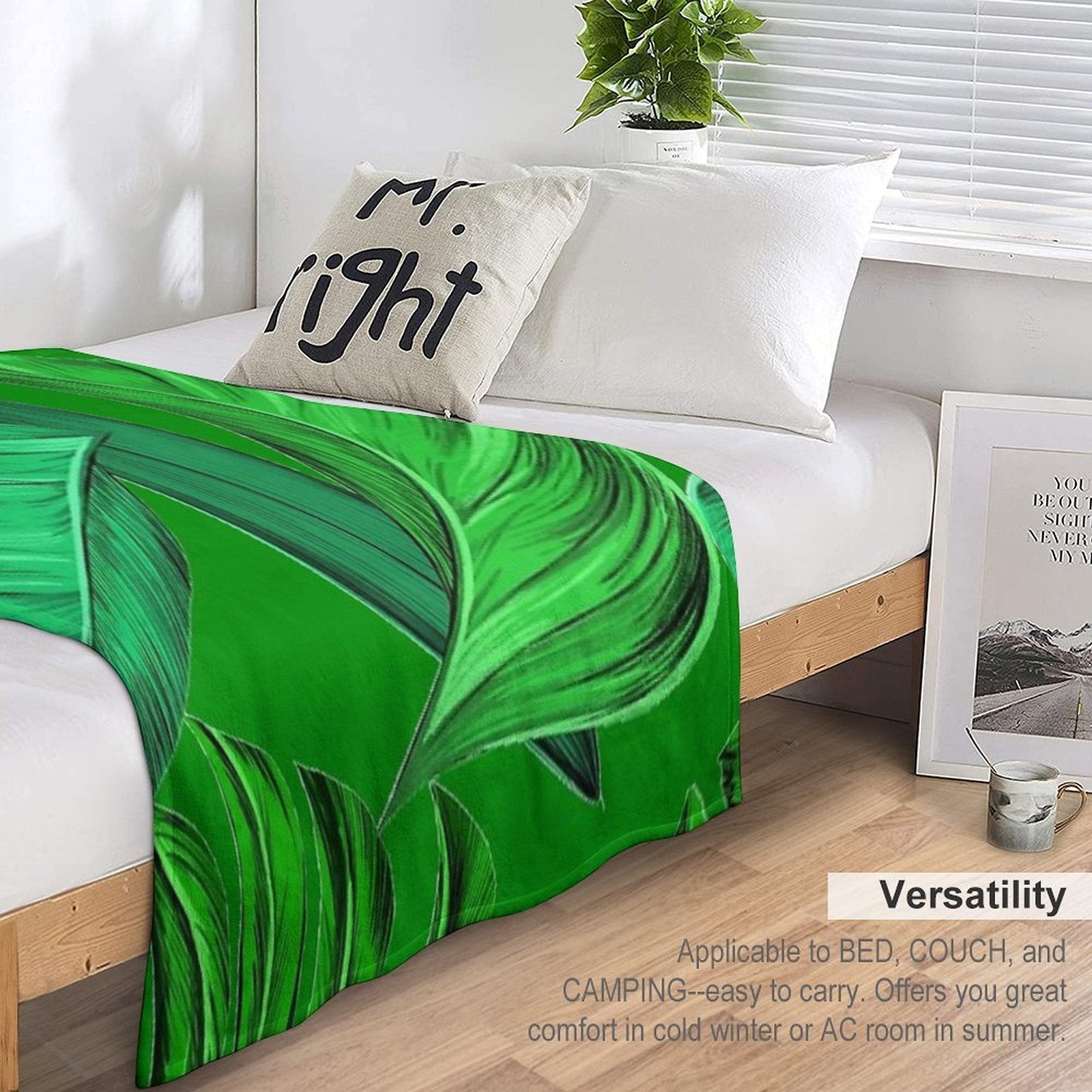 Green Day Quick-dry Throw Blanket