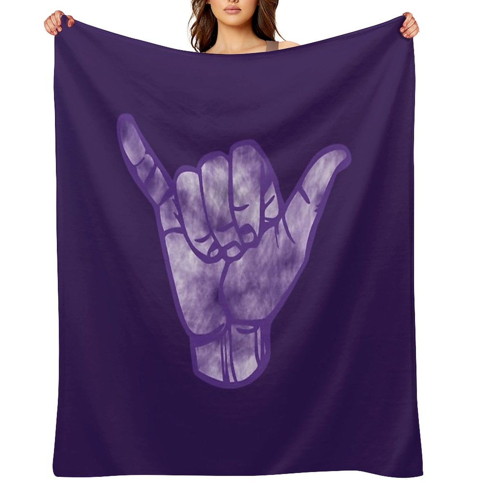 Tie Dye Hand Anti-pilling Throw Blanket