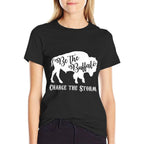 Be The Buffalo Charge The Storm White Men Women  Odor-resistant T-Shirt