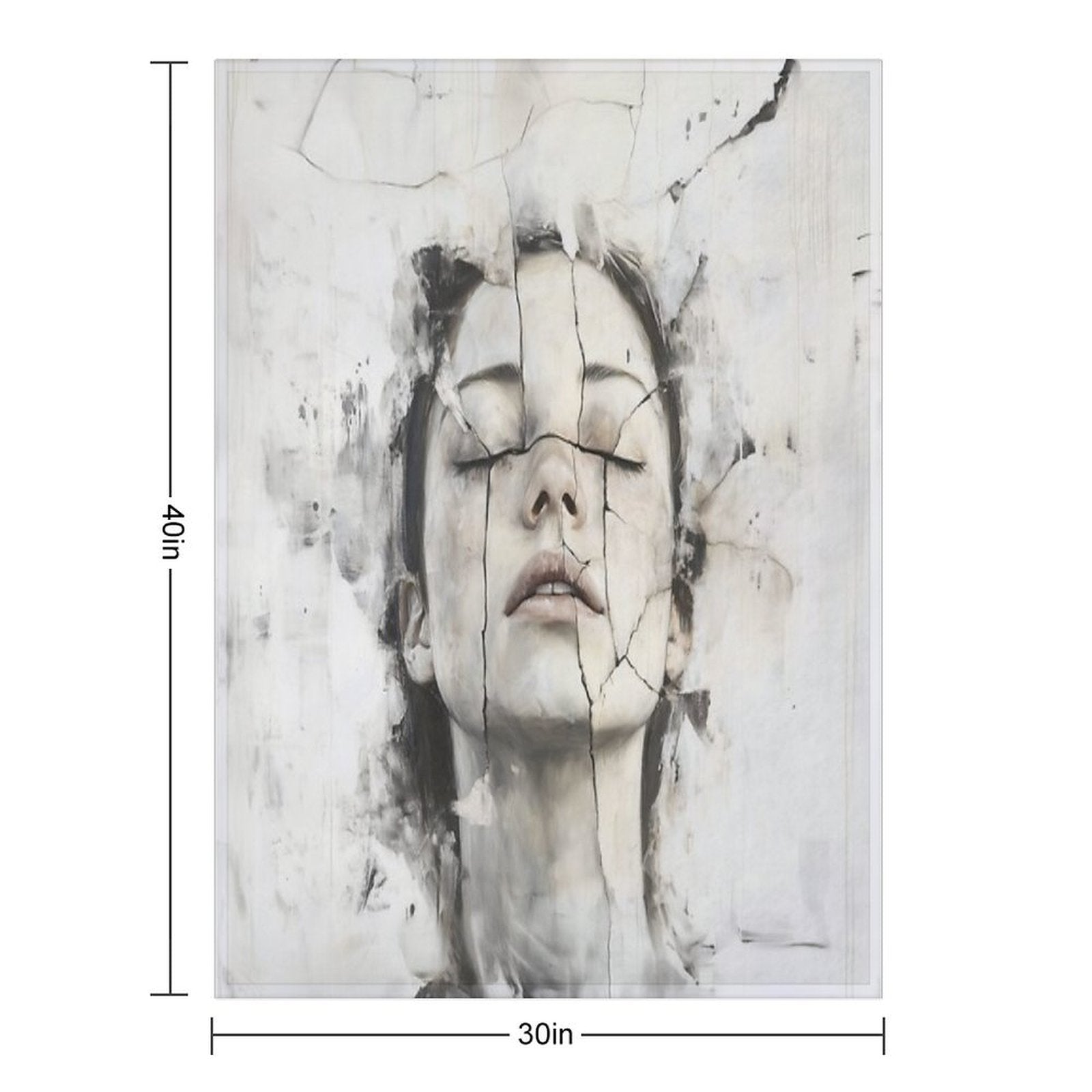 Stillness in Pieces Sustainable Throw Blanket