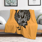 Give Thanks Turkey Lightweight Throw Blanket