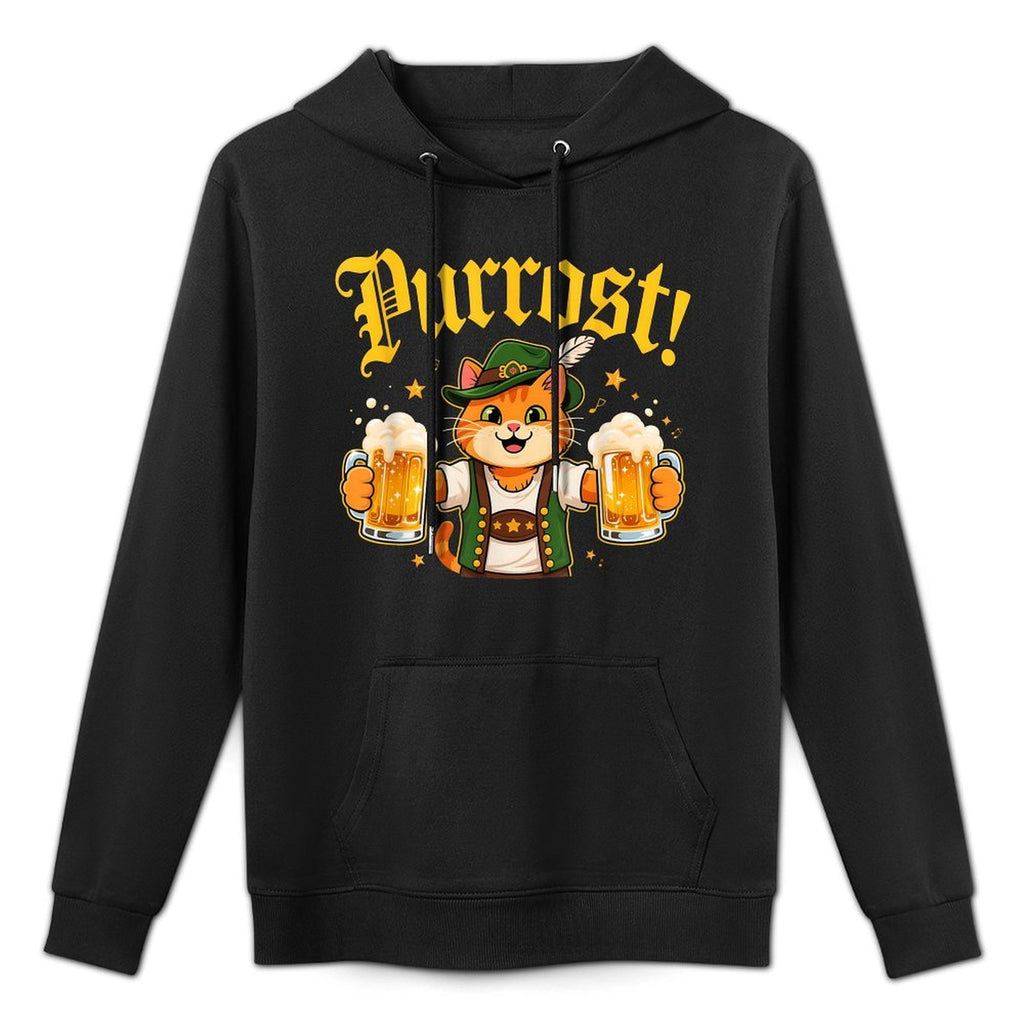 Funny Cat Oktoberfest Beer Purrfest Drinking Crew All-Day Comfort Hoodie