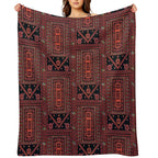 Three Flowers Palestinian Embroidery Multi-functional Throw Blanket