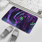 Neon Tiger Painting Durable Bath Mat