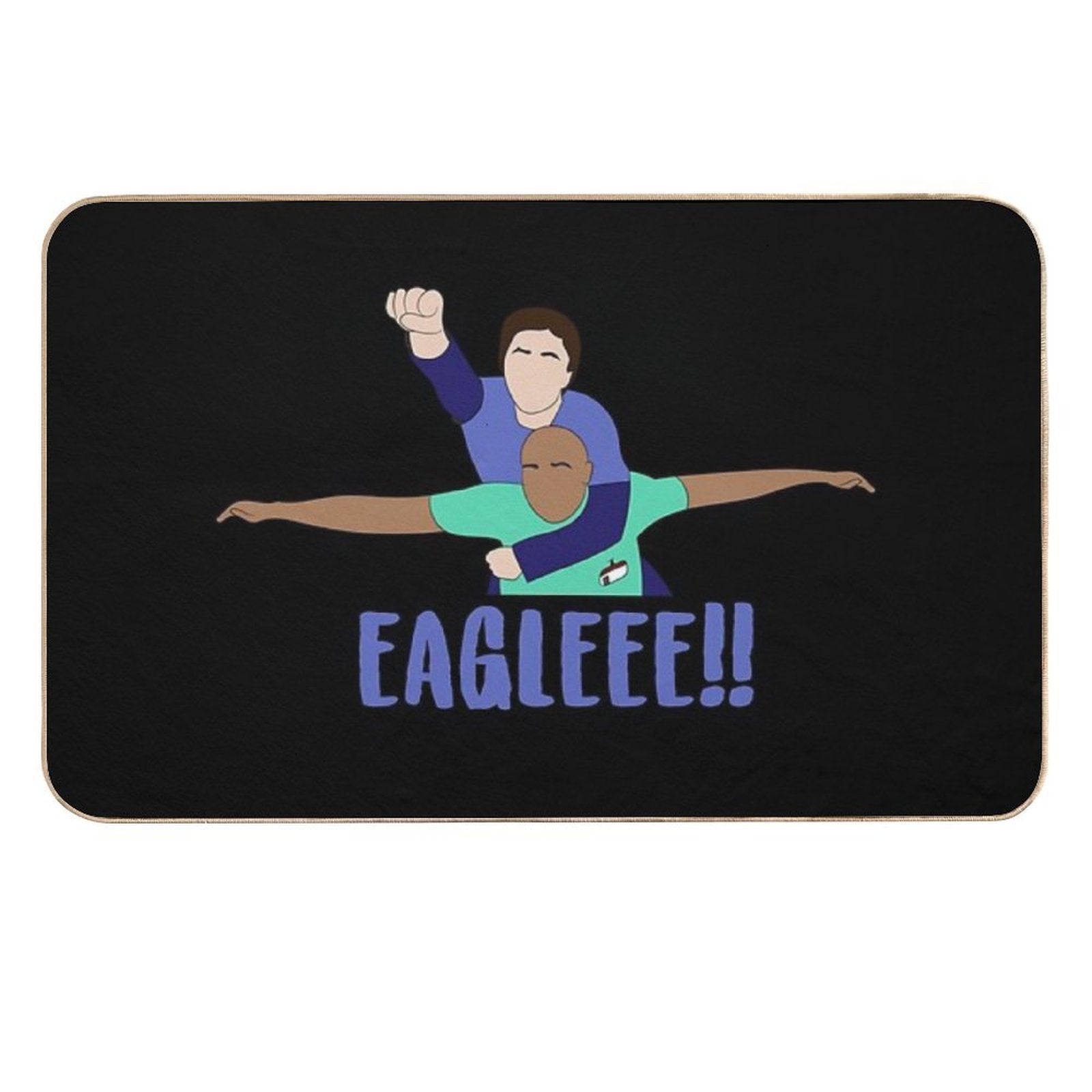 Scrubs JD And Turk Eagle Funny Quote  Stain-Proof Bath Mat