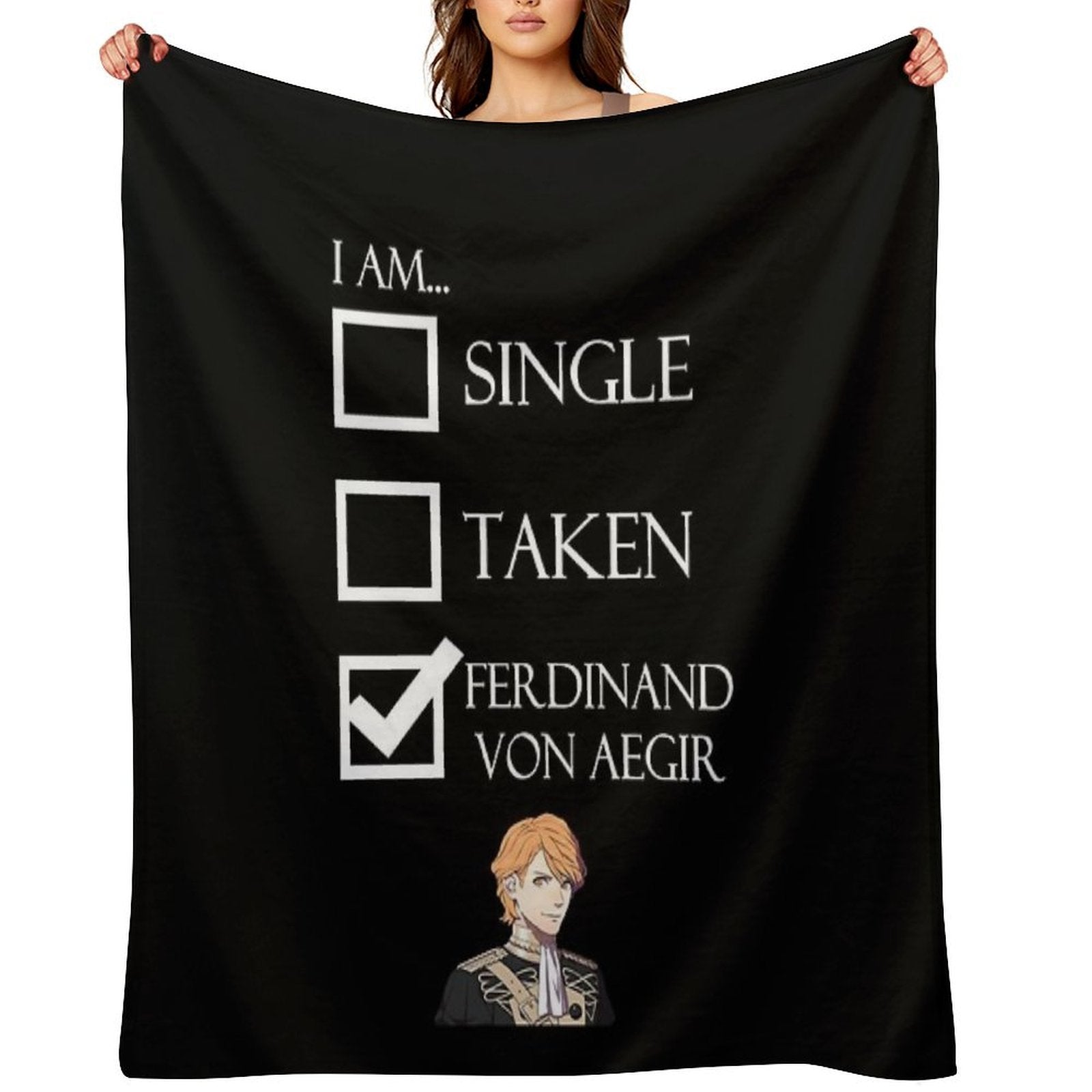 I Am Ferdinand Von Aegir Single Taken Fire Emblem Three Houses Machine-washable Throw Blanket