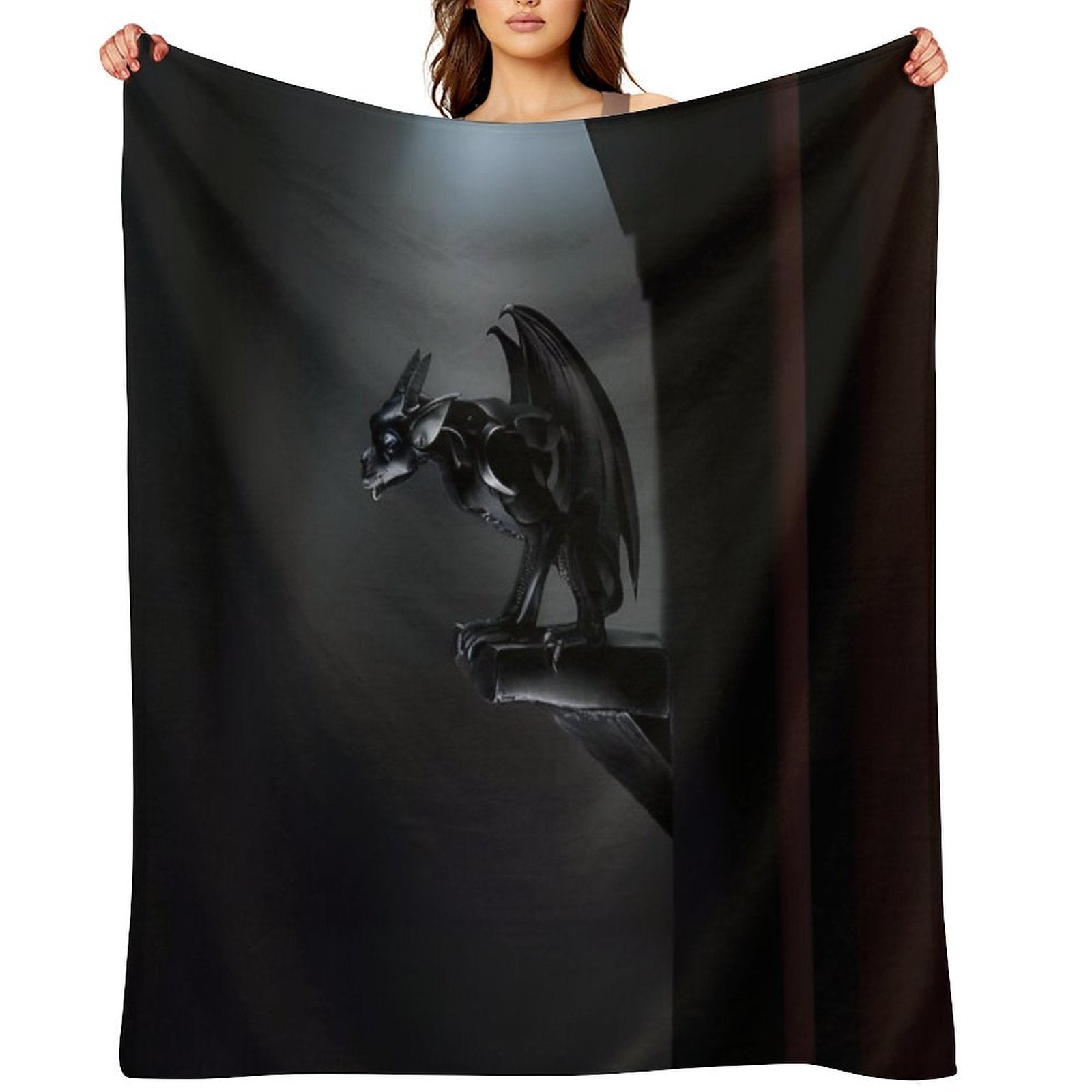 Gothic Spotlight Plush Throw Blanket