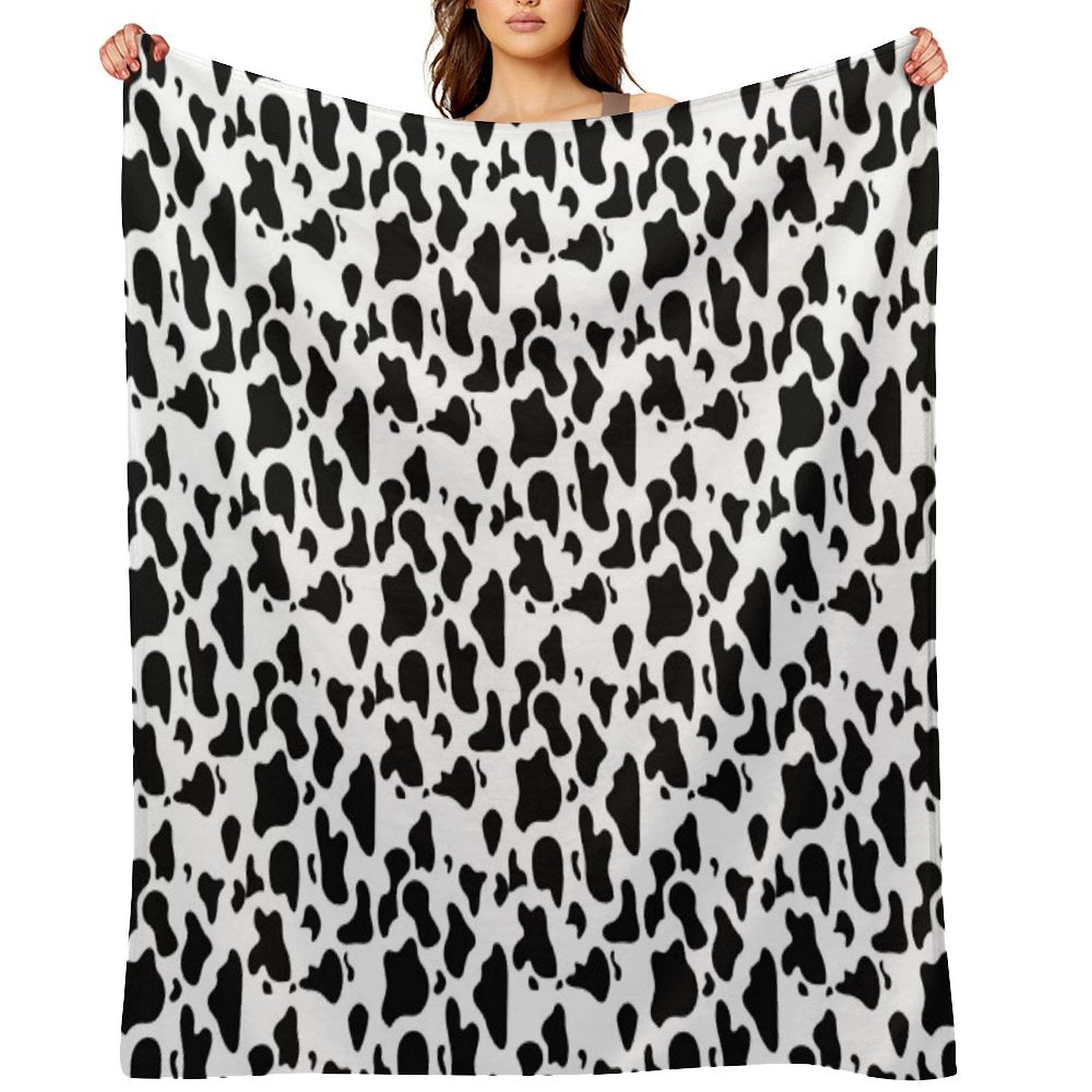 Cow Print Versatility Throw Blanket