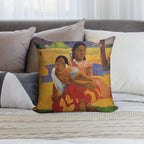 'Nafea Faa Ipoipo' - Paul Gauguin Soft Anti-Pilling Throw Pillow
