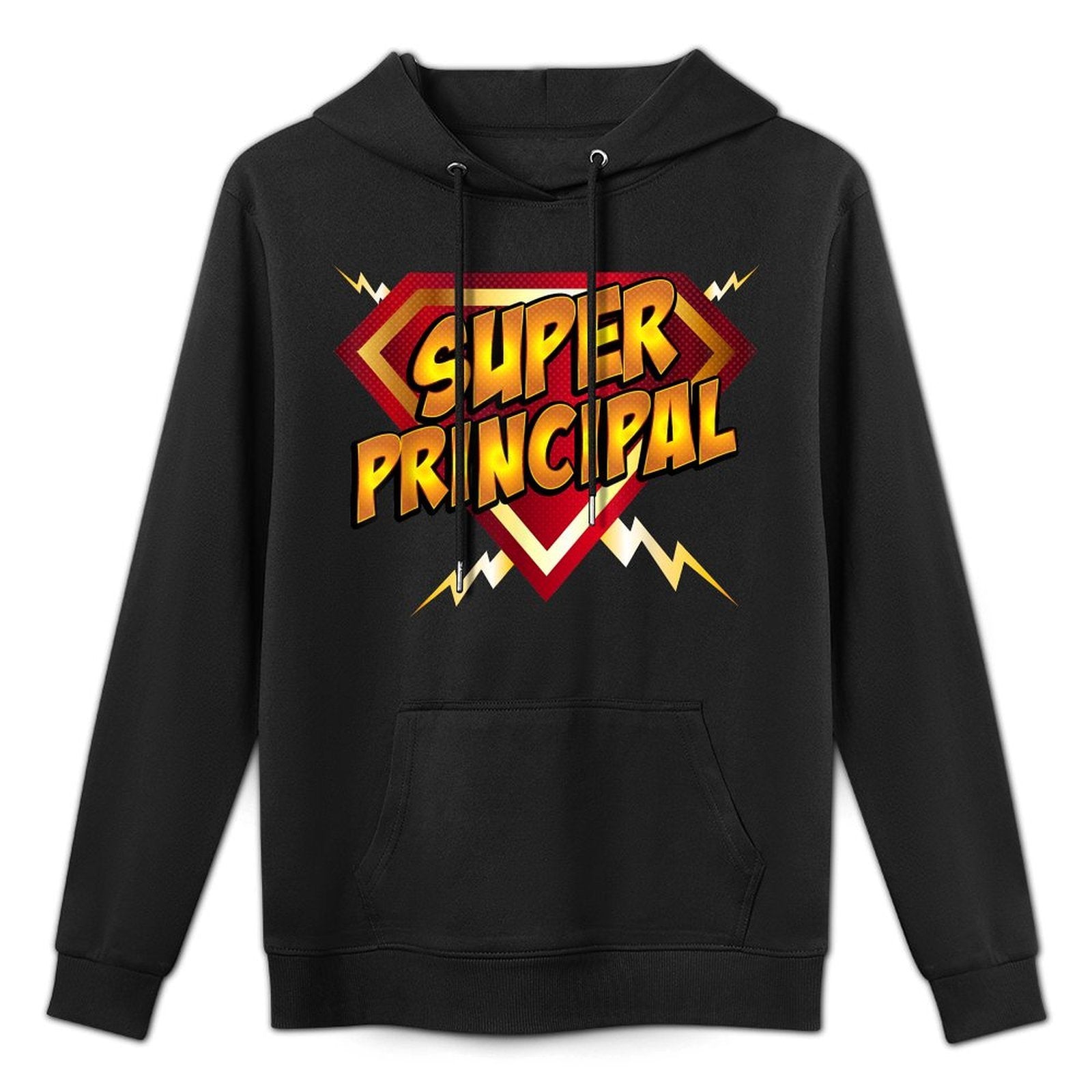 Super Principal Back to School Educational Superhero All-Day Comfort Hoodie