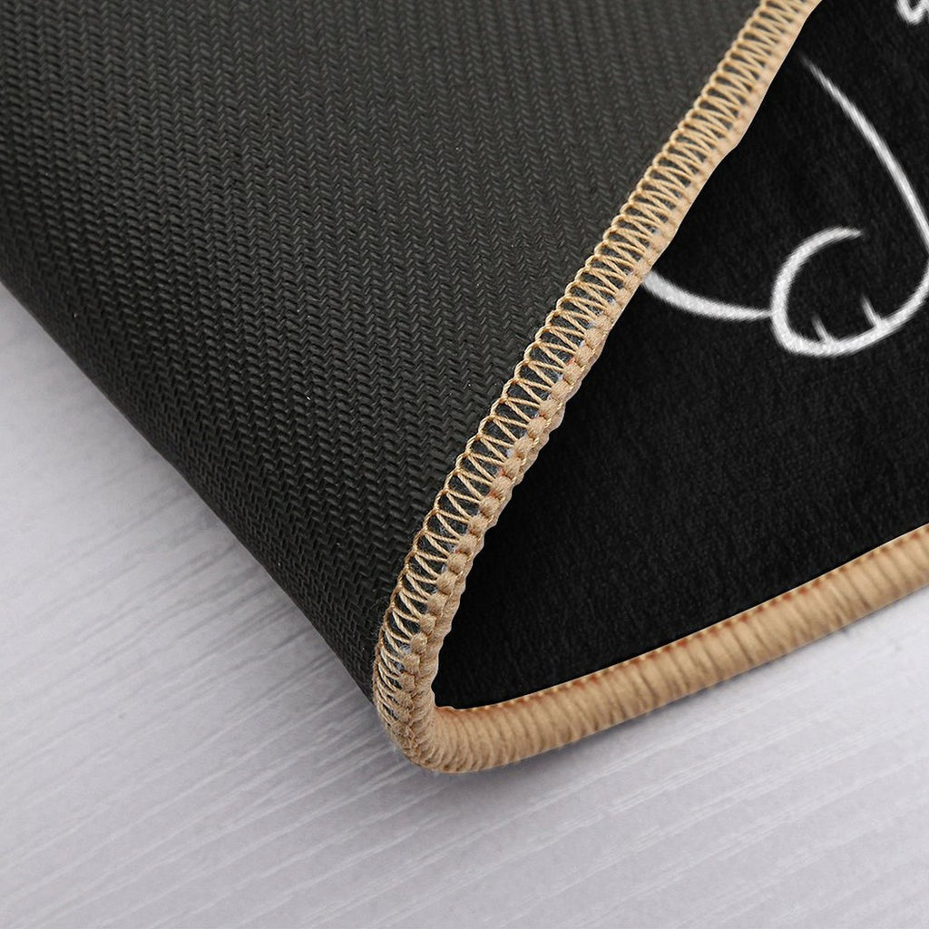 OwO What's This - White Text  Rapid-Drying Bath Mat