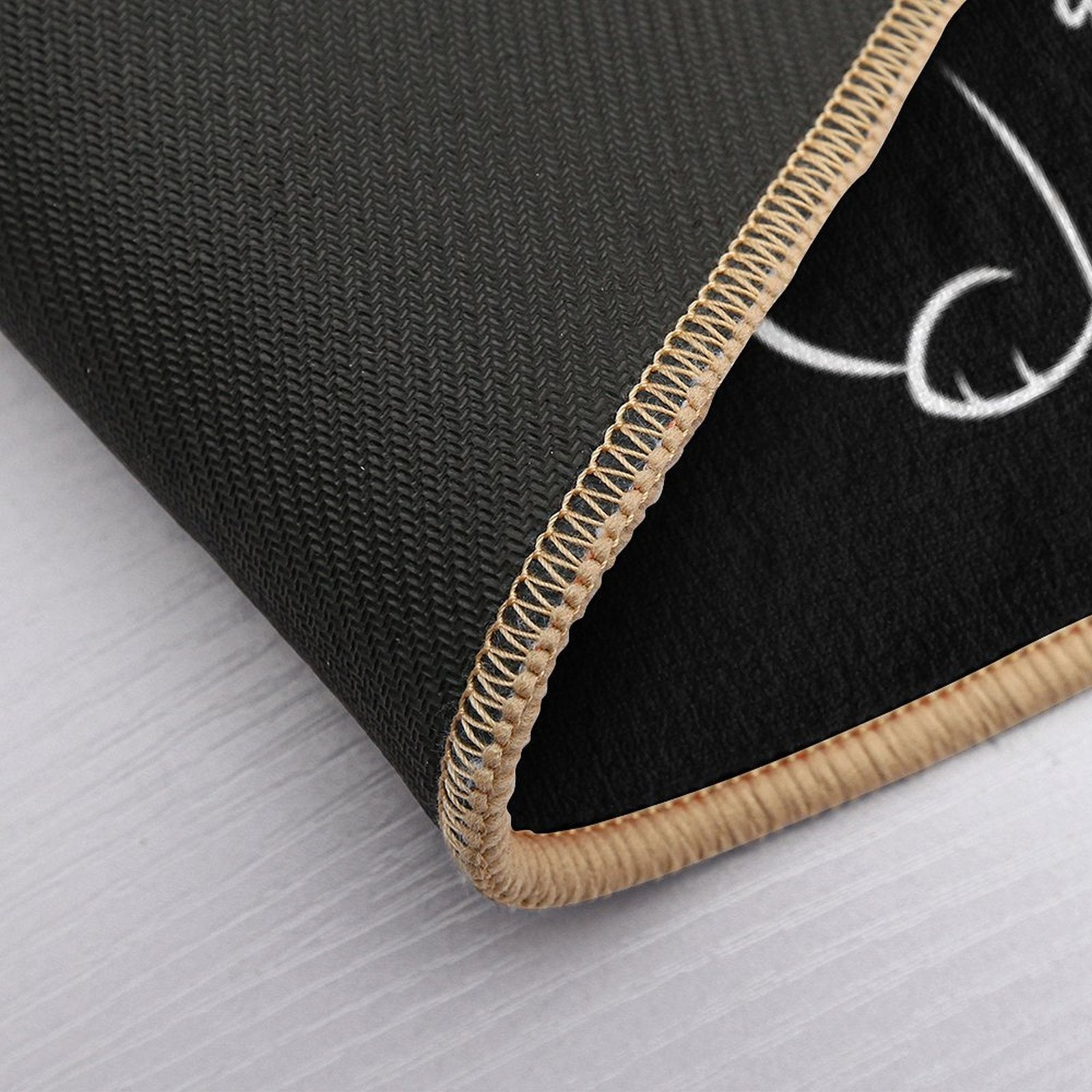 OwO What's This - White Text  Rapid-Drying Bath Mat